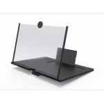 Wholesale 10 inch Plate Universal Screen Magnifier Amplifier 3X HD Mobile Phone Magnifier Projector Screen Foldable Phone Stand (Black)
